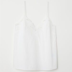 Embroidered cami top